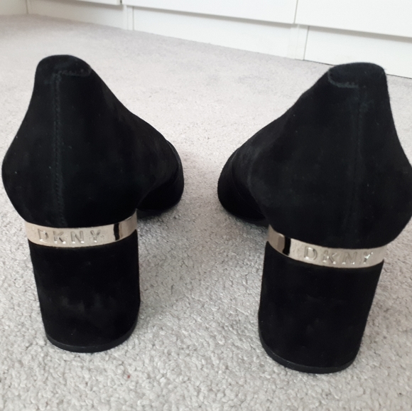 DKNY Black Suede Pumps - Picture 5 of 8